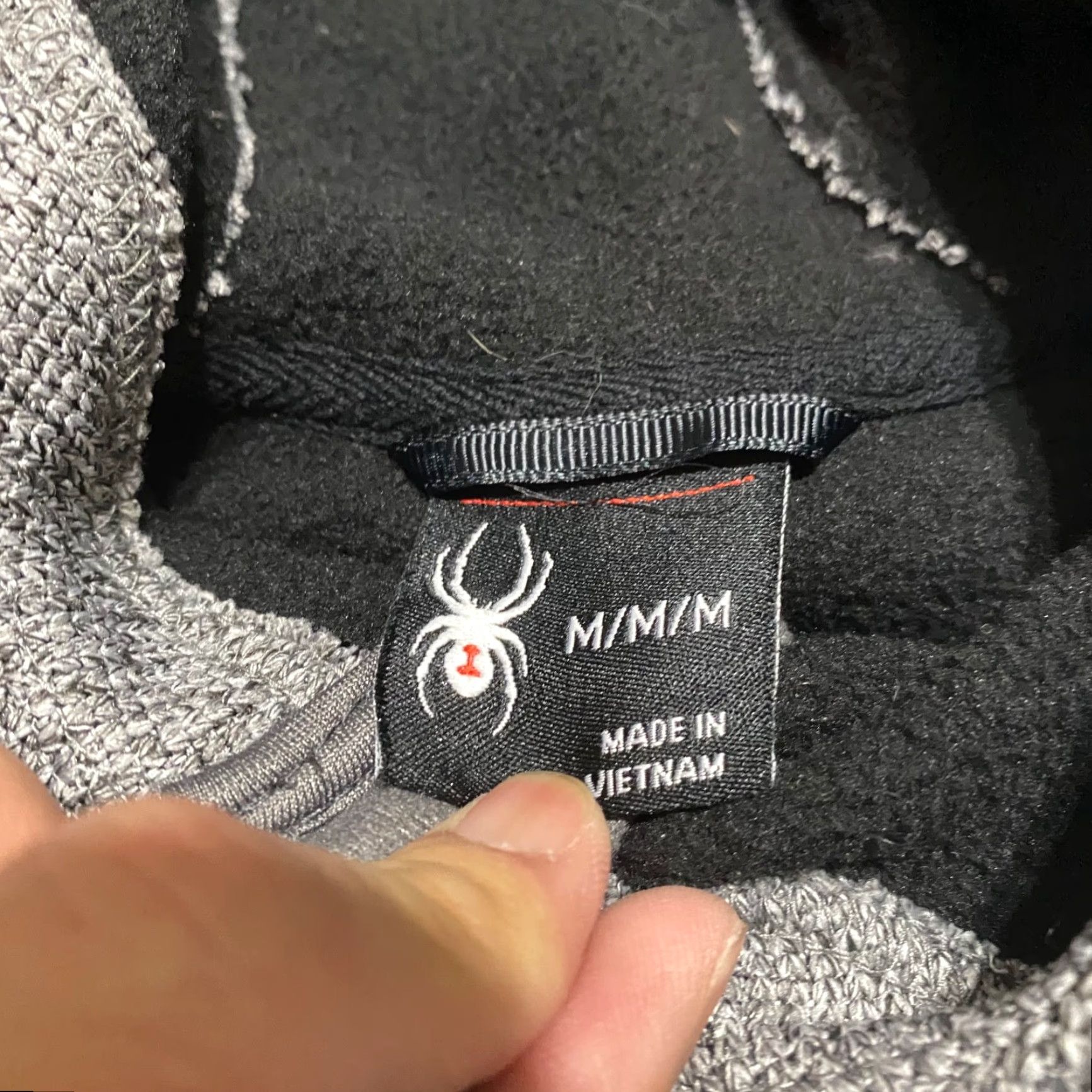 Spyder Spyder Jacket M Men's Gray Pullover Hooded Zip Pockets Outdoor Comfort Windbreaker Size US M / EU 48-50 / 2 - 3 Thumbnail