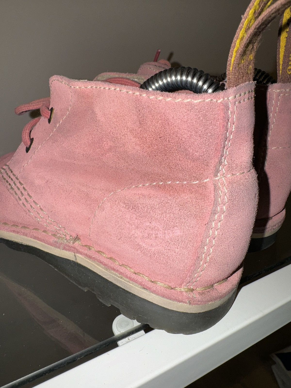 Dr. Martens Dr Martens pink suede leather lace up shoes desert women’s Size US 5 / IT 35 - 4 Thumbnail