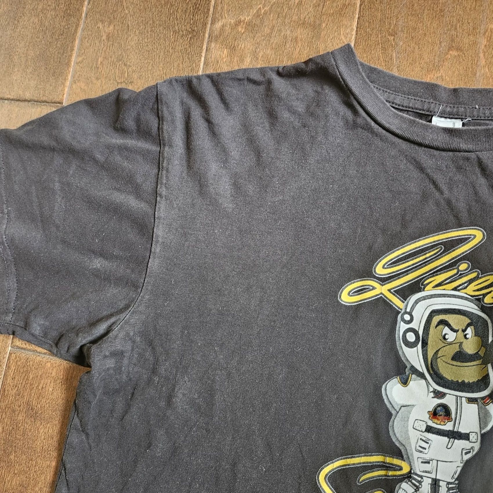 Vintage Spacely Unlimited Men's Black T-Shirt M Short Sleeve Crew Neck Cotton Space Stains Cleaning Needs Size US M / EU 48-50 / 2 - 5 Thumbnail
