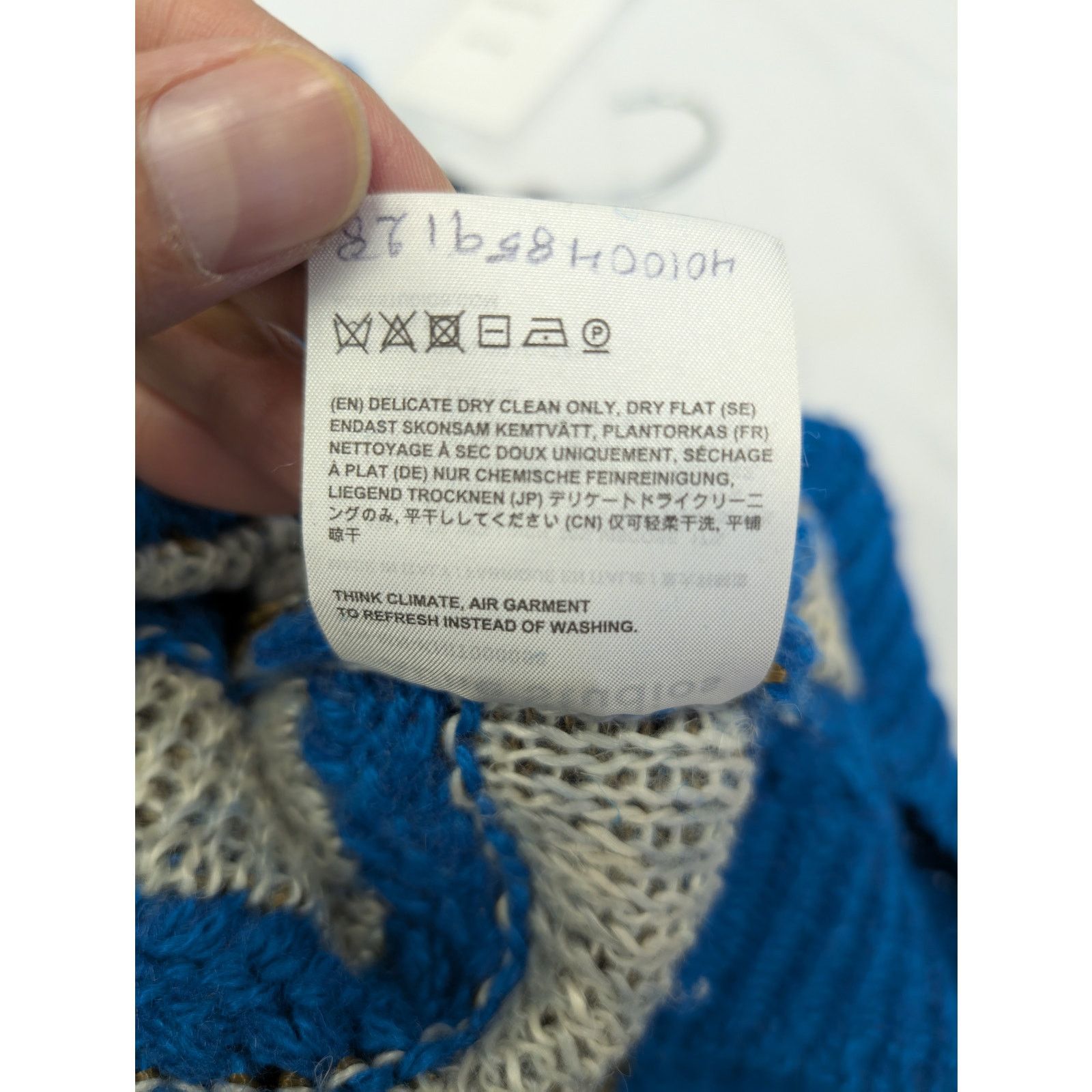 Acne Studios o1rshd1 Sweater in Blue/Brown Size US S / EU 44-46 / 1 - 19 Thumbnail