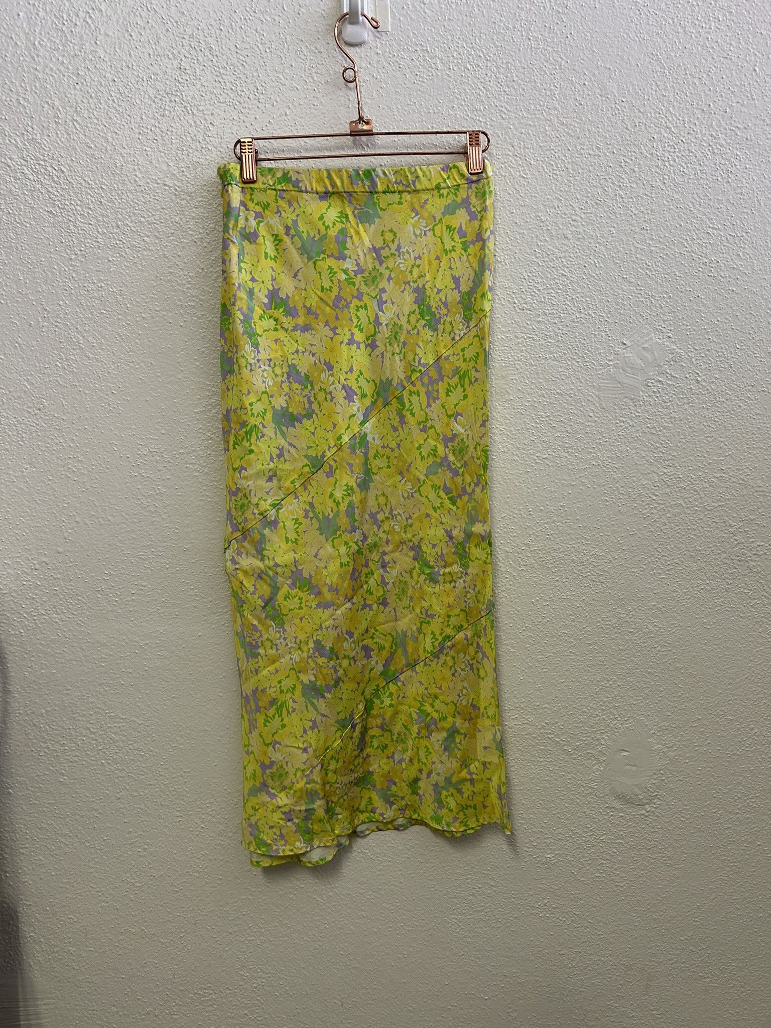 For Love & Lemons FOR LOVE AND LEMONS DUBOIS YELLOW FLORAL MIDI SKIRT SIZE S Size 27" / US 4 / IT 40 - 5 Thumbnail