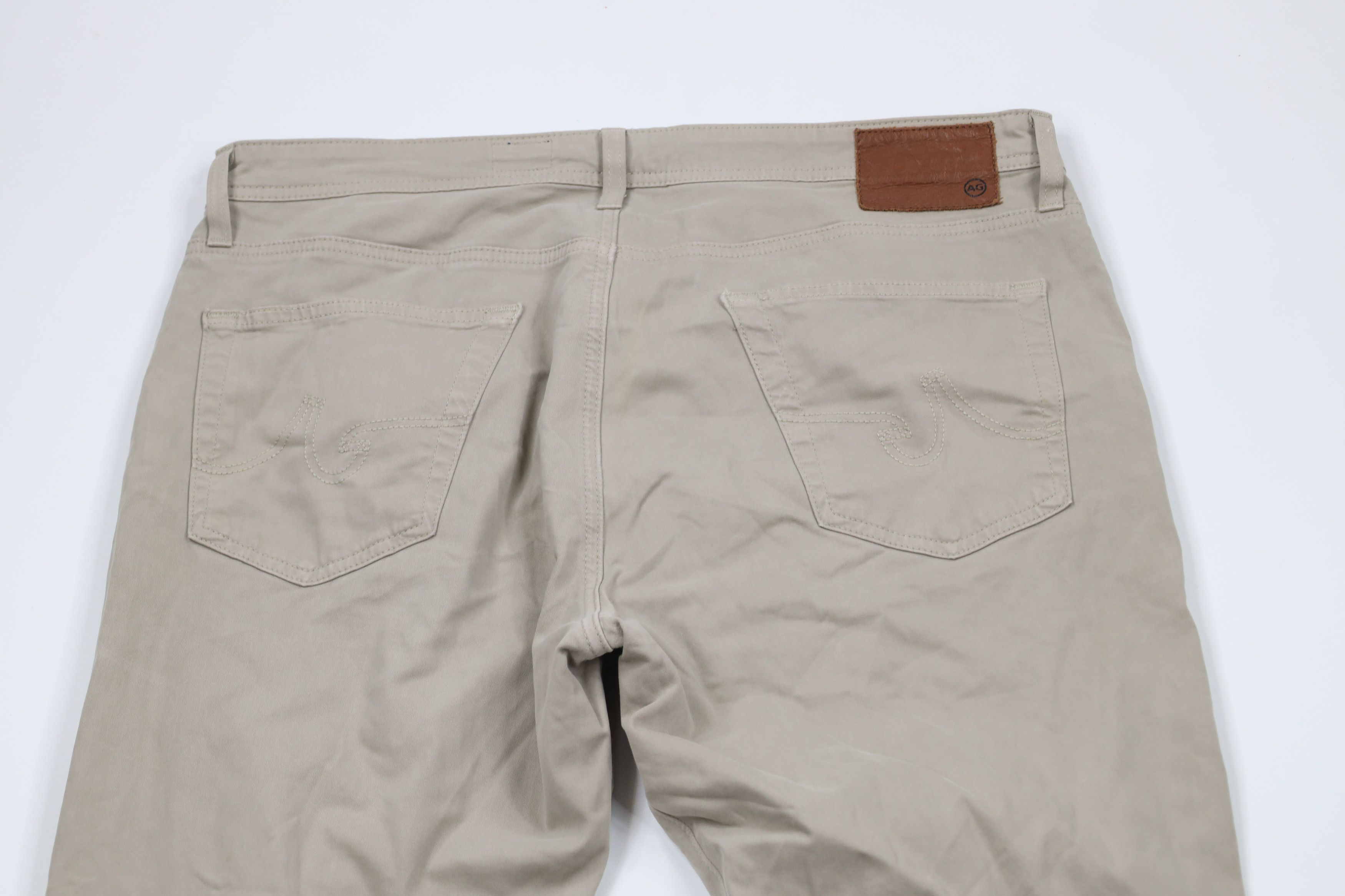 AG Adriano Goldschmied × Vintage Adriano Goldschmied The Graduate Tailored Leg Pants Beige Size US 36 / EU 52 - 10 Thumbnail