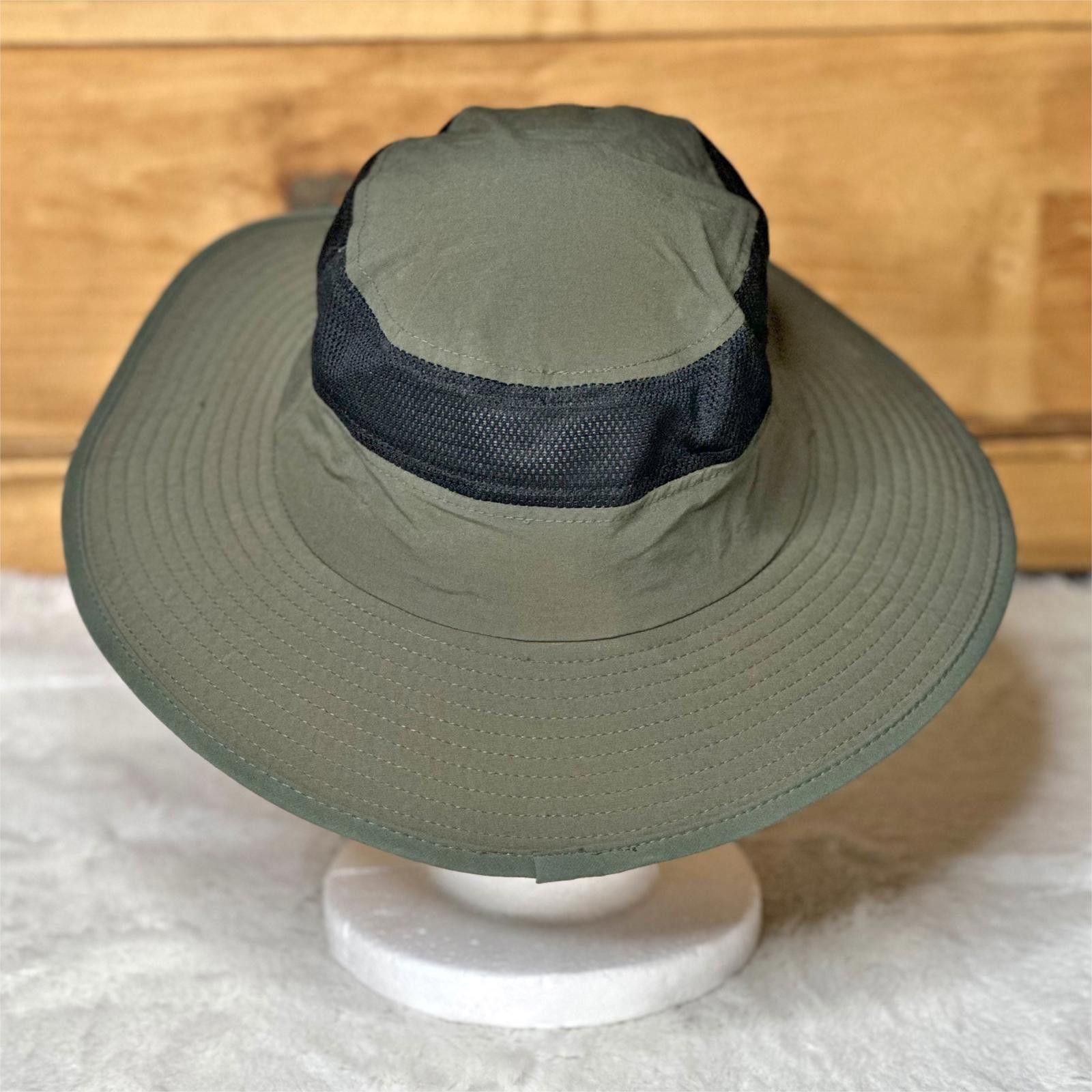 Designer Pugs Mesh Inset Boonie Sun Fisherman Hat Green Adult OS Size ONE SIZE - 3 Thumbnail