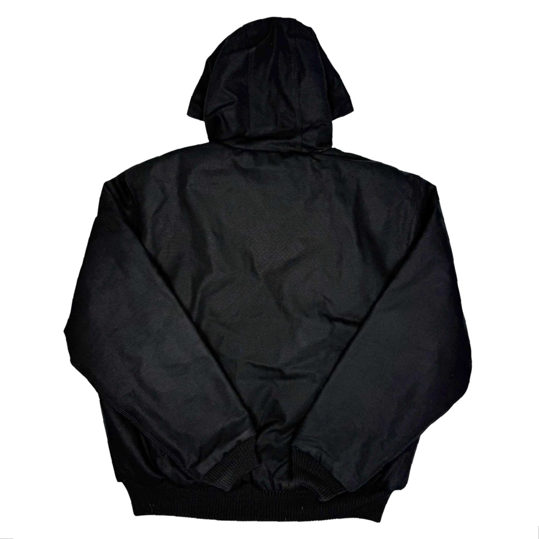 Carhartt VINTAGE Carhartt Hooded Active J Jacket Black Duck Cotton Mens Large Regular Hooded 90s USA Outdoor Workwear Jacket Size US L / EU 52-54 / 3 - 5 Thumbnail