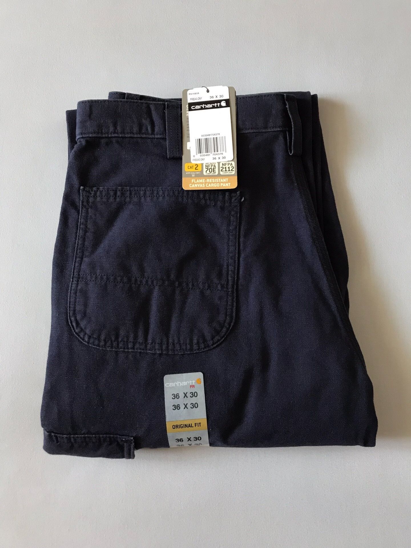 Carhartt Carhartt FRB240 Navy Cargo Pants W36L30 Size US 36 / EU 52 - 1 Thumbnail
