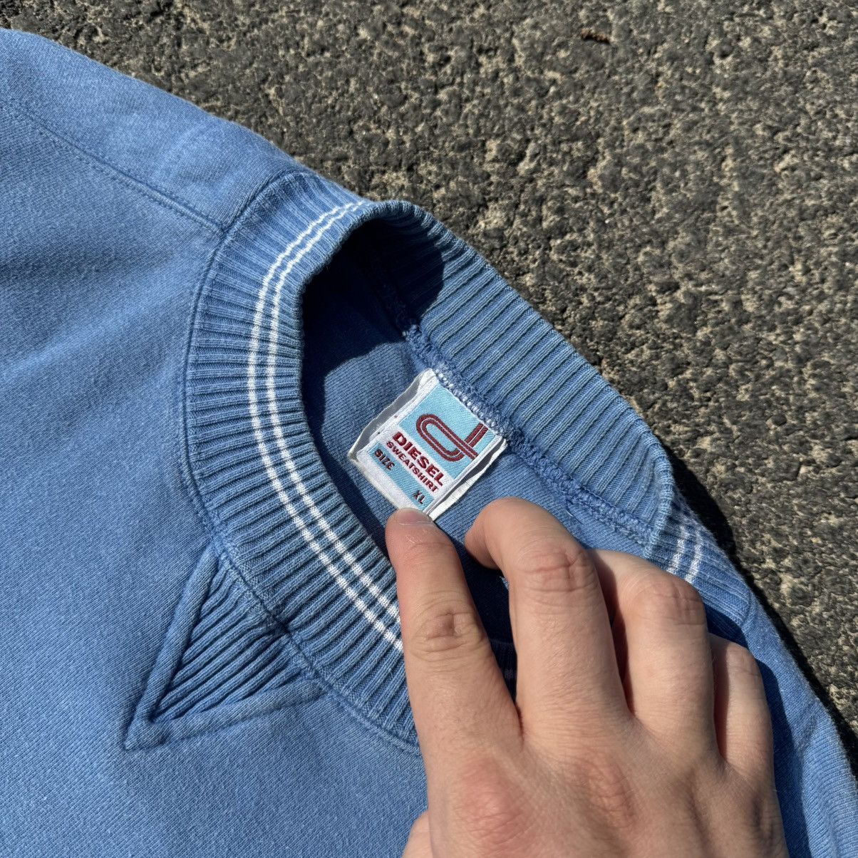 Diesel Vintage Diesel Logo Sweatshirt Boxy y2k baby blue 00s Drain Size US XL / EU 56 / 4 - 7 Thumbnail