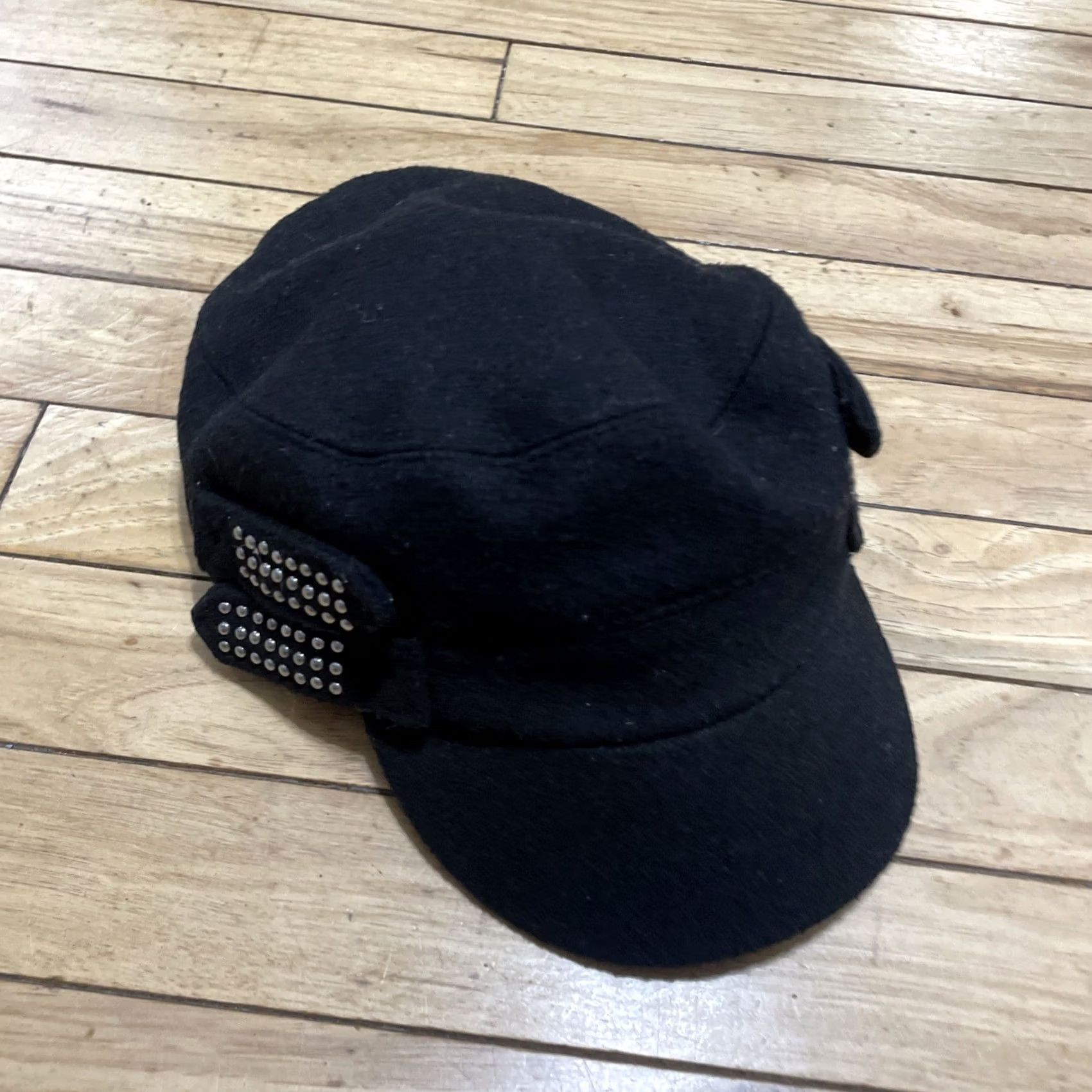 Vintage VINTAGE Icing Bejeweled Cadet Cap Wool Black Rave Goth Scene Grunge Adult OS Rare Cap Womens OS Black Wool Vintage Icing Cadet Cap Bejeweled Size ONE SIZE - 2 Thumbnail
