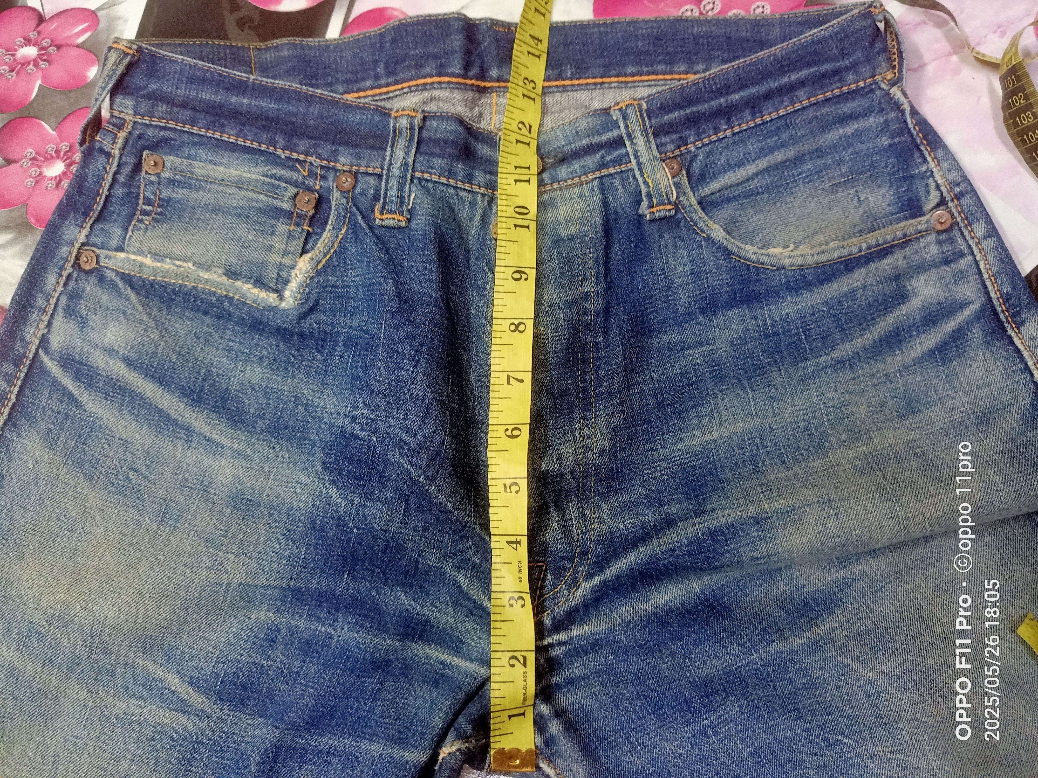 Japanese Brand × Warehouse Wherehouse Vintage Denim Distressdenim Selvedge Size US 33 - 14 Thumbnail