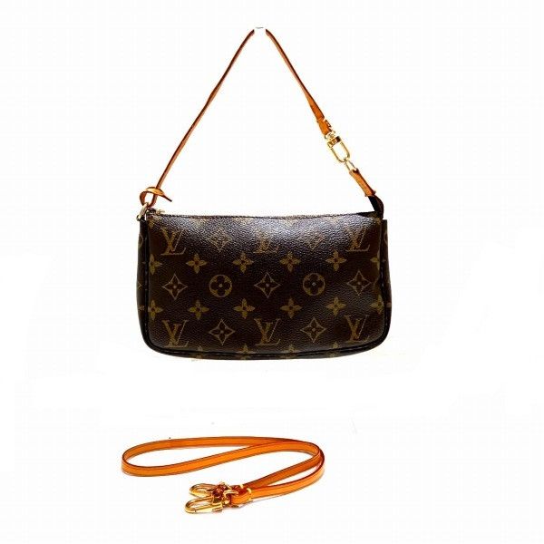 Louis Vuitton Louis Vuitton Pochette Accessoires Monogram Shoulder Bag Canvas Shoulder Bag M51980 in Brown, Women's