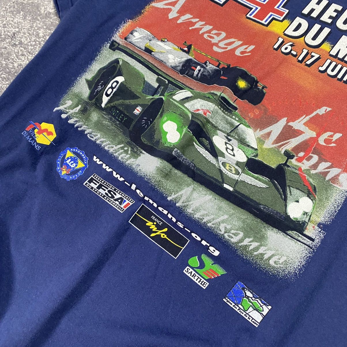 Vintage Vintage Bentley Racing 2001 Festival big logo tee Size US XXL / EU 58 / 5 - 6 Thumbnail