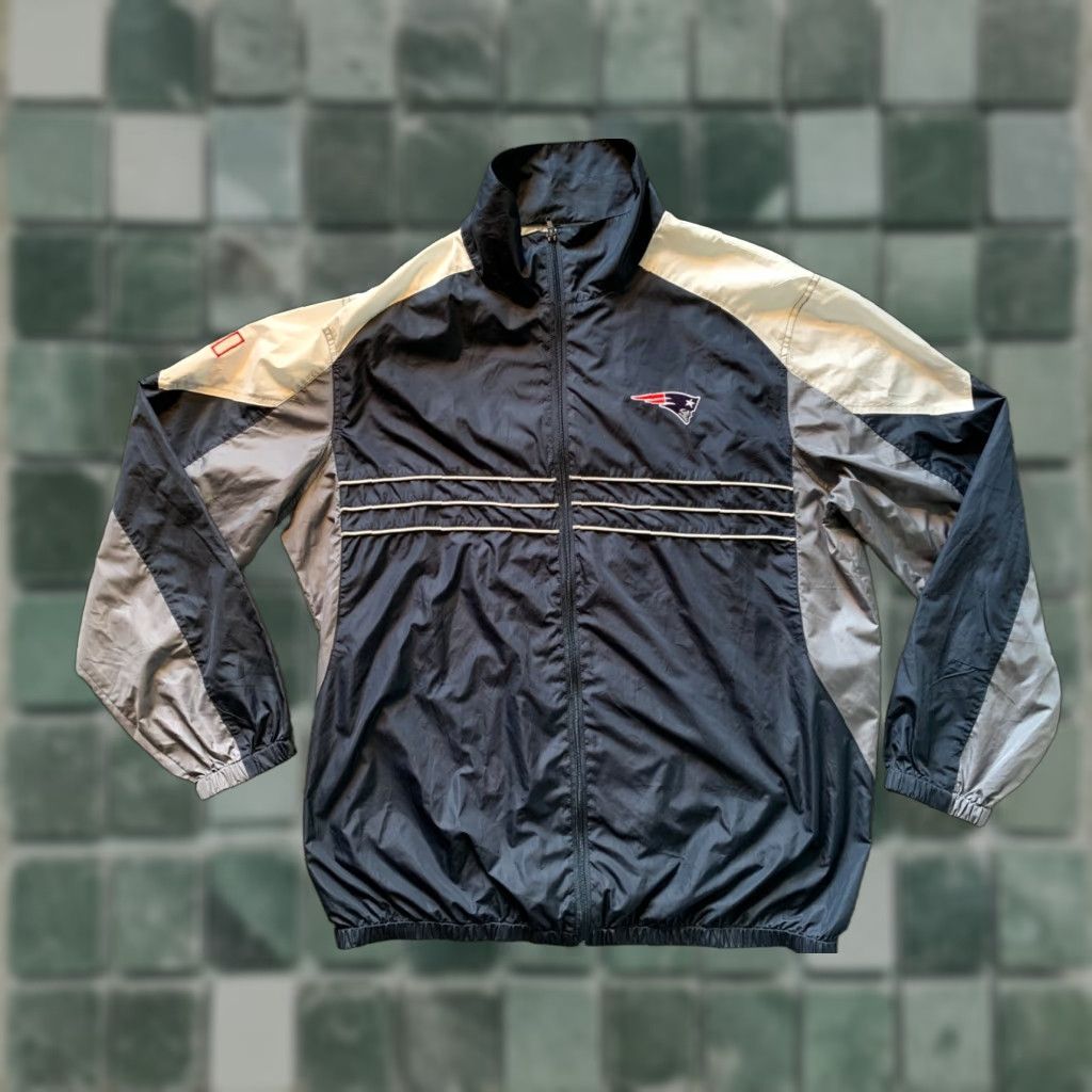 NFL NFL PATRIOTS Windbreaker Jacket Mens XL New England Blue Football Sport Size US XL / EU 56 / 4 - 1 Thumbnail