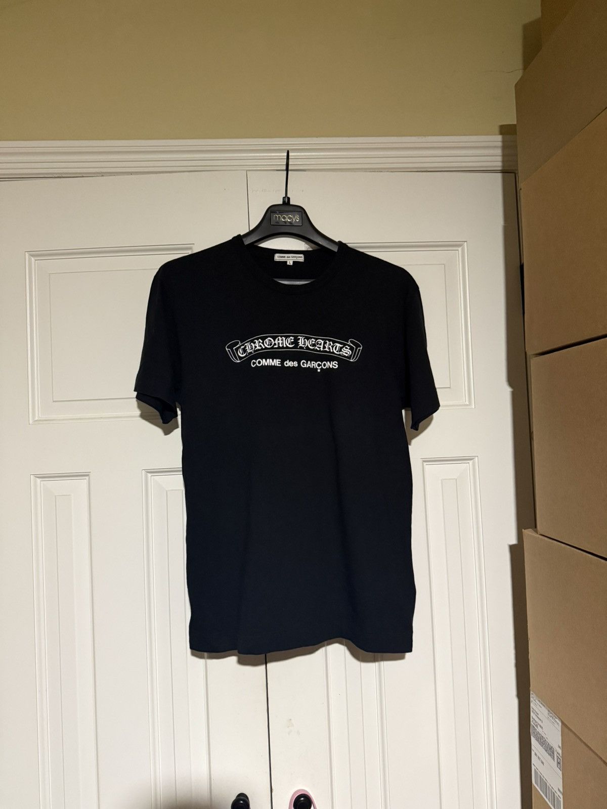 Chrome Hearts Chrome Hearts x CDG Black T-Shirt Size US L / EU 52-54 / 3 - 1 Thumbnail