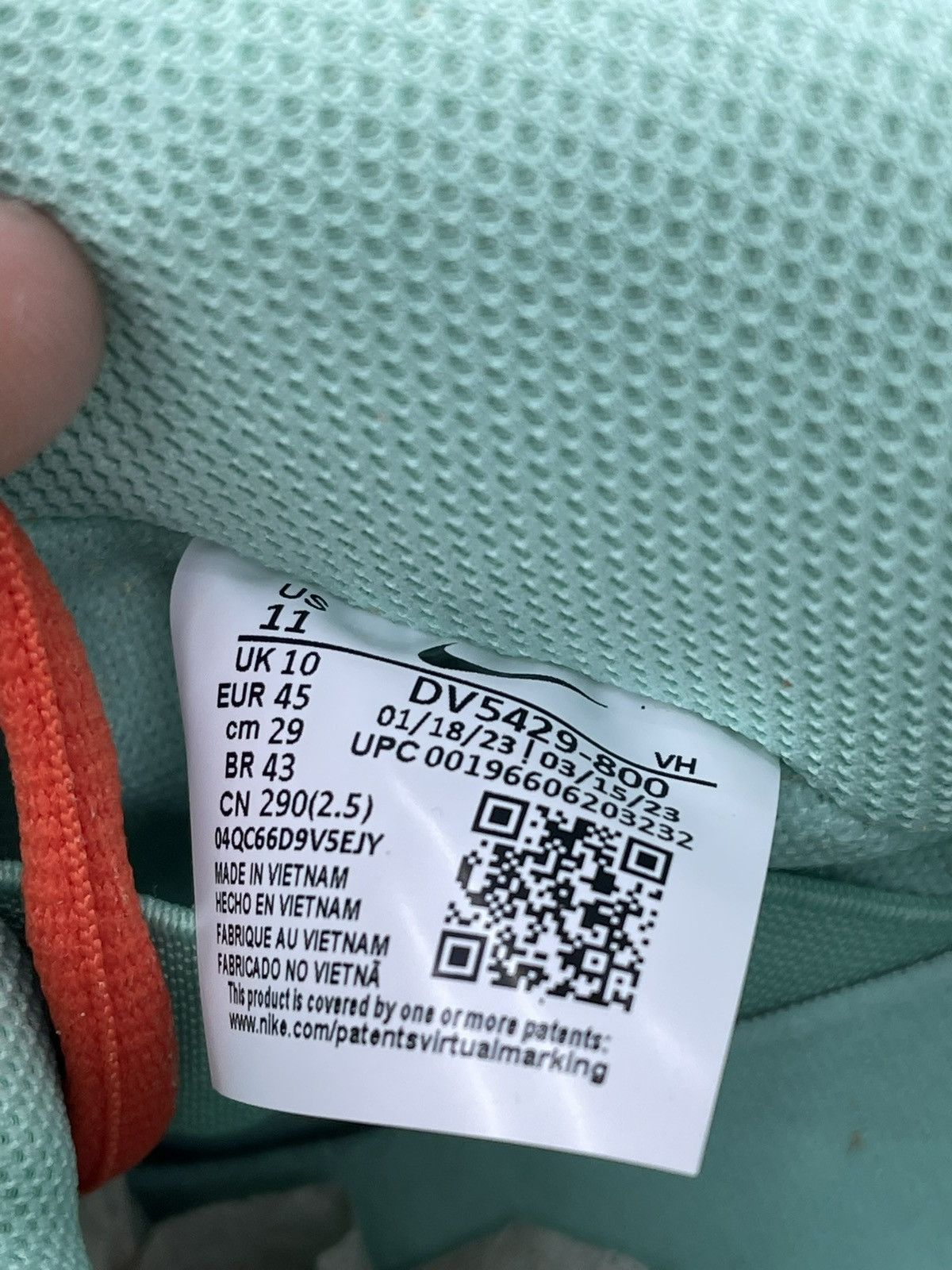 Nike Size 11 - Nike Dunk Low SB Orange Emerald Rise Size US 11 / EU 44 - 11 Thumbnail