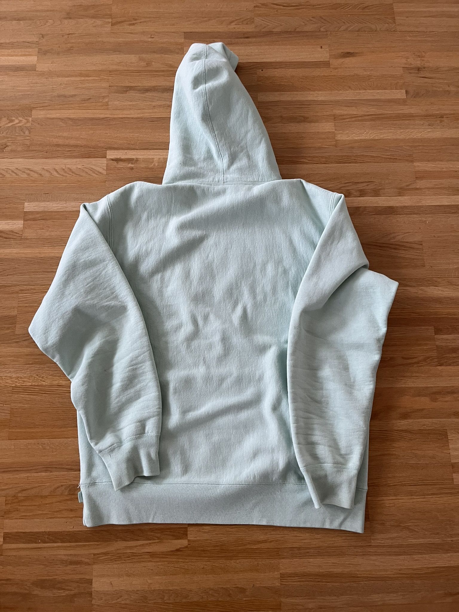 Supreme Supreme Brush Logo Hoodie Ice Blue XL Size US XL / EU 56 / 4 - 3 Thumbnail