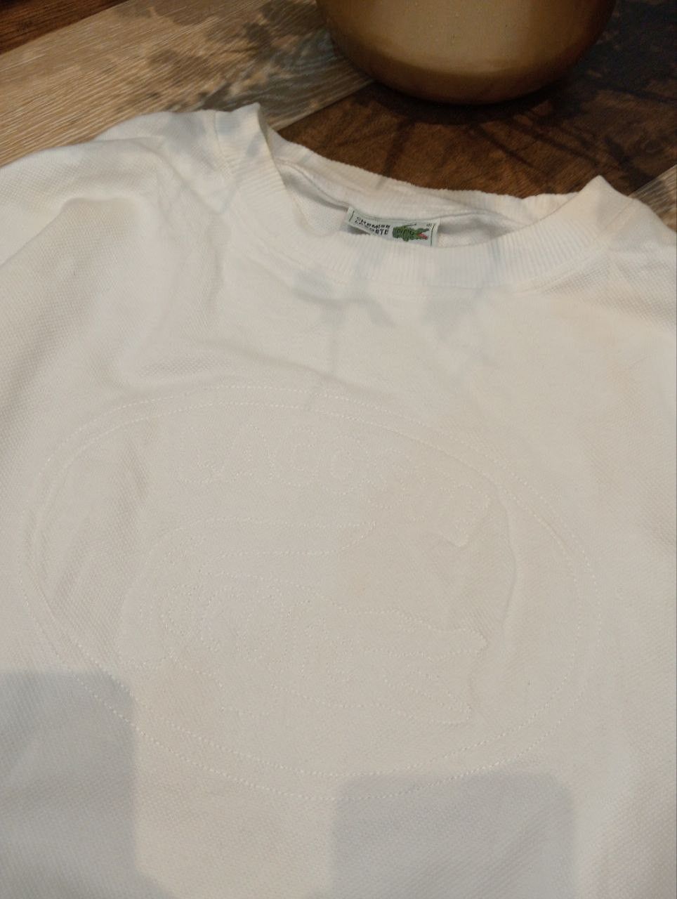 Lacoste LACOSTE BIG LOGO SWEATSHIRT - SIZE 4 WHITE Size US M / EU 48-50 / 2 - 5 Thumbnail