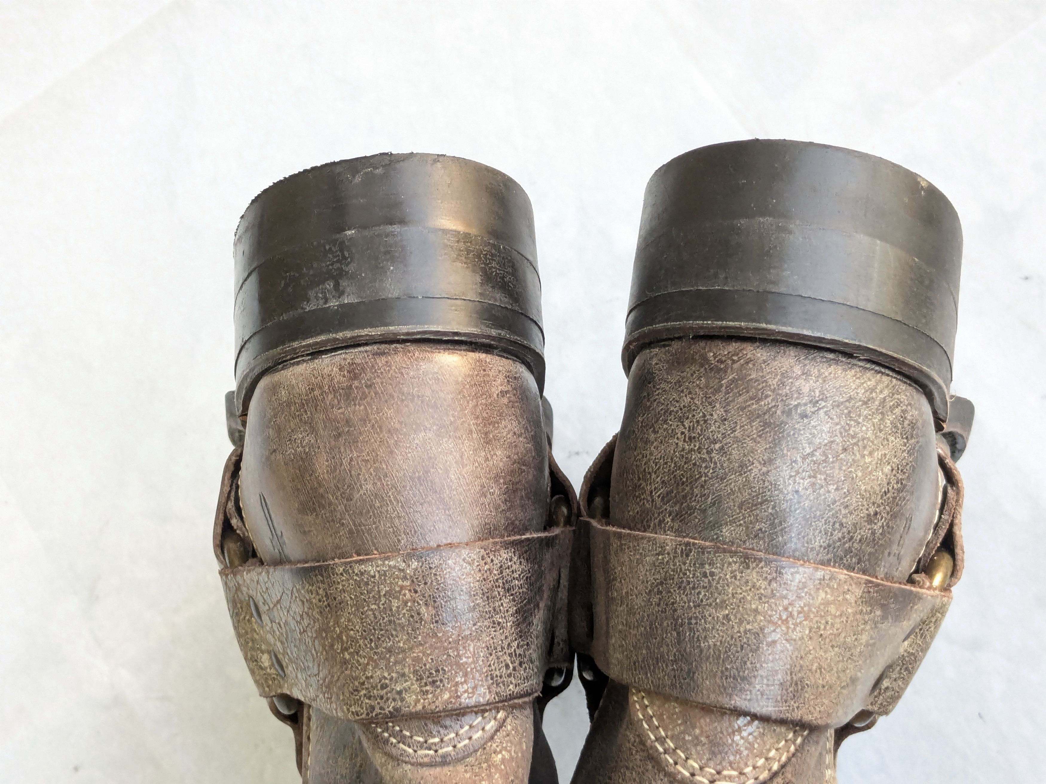 Frye Frye Harness Boots Brown Leather 9.5 M Leather Buckle Size US 9.5 / EU 42-43 - 13 Thumbnail