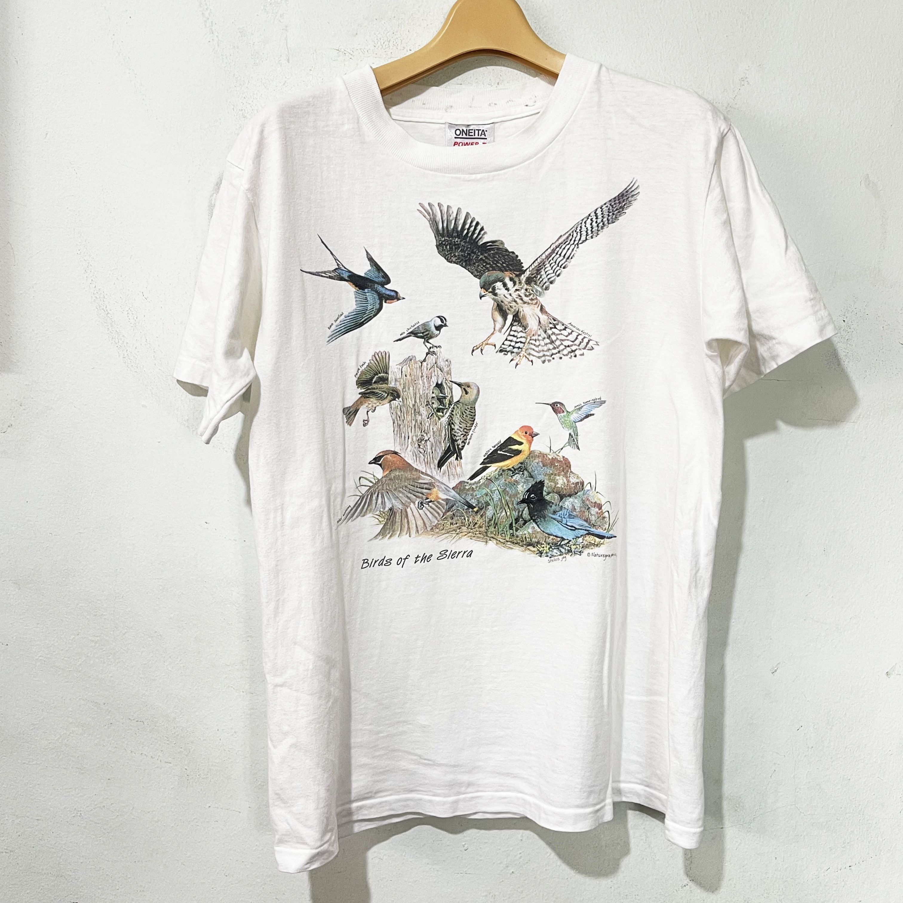 Vintage Vintage 90s Birds of the Sierra T-Shirt Size US M / EU 48-50 / 2 - 1 Thumbnail