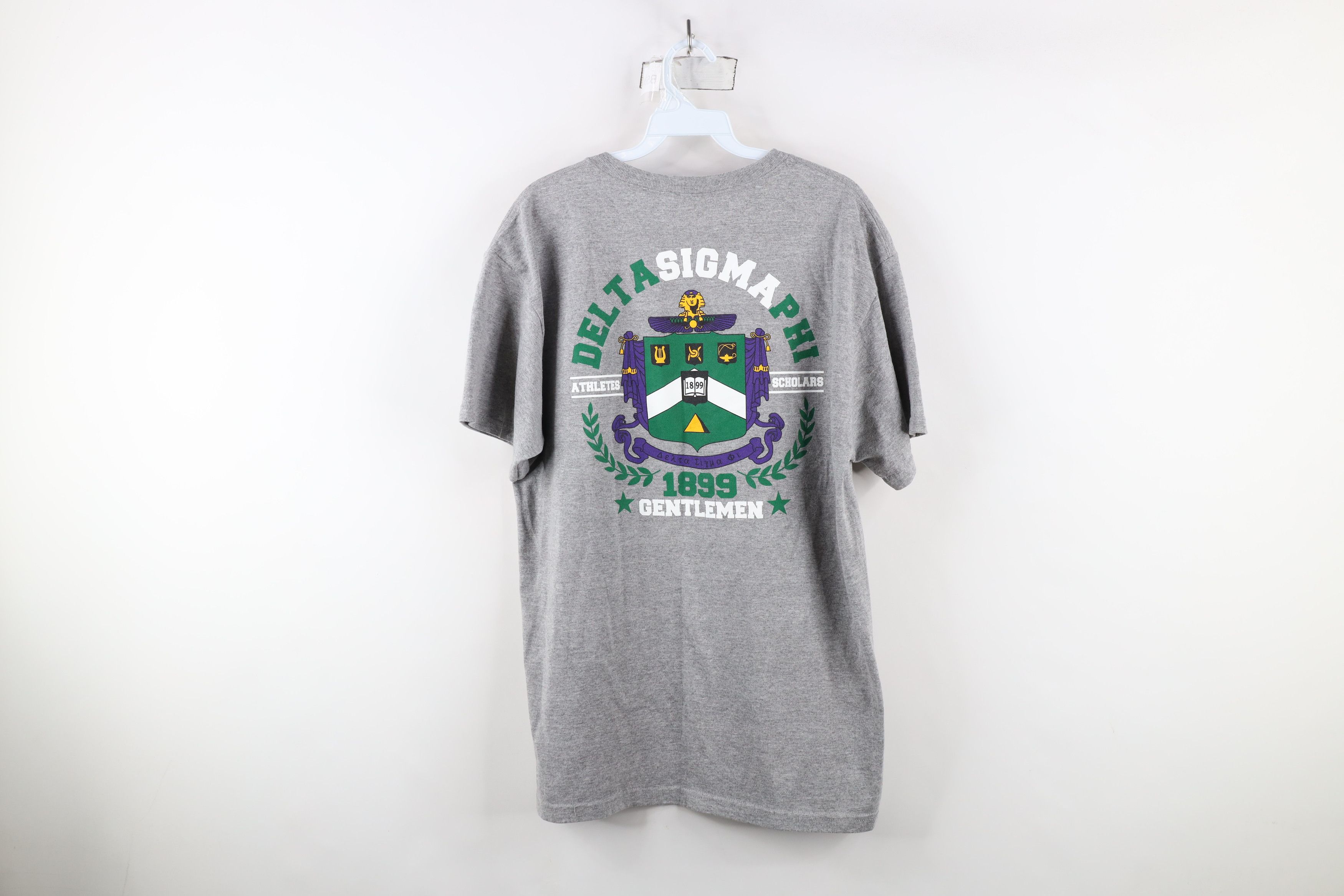 Vintage Vintage Delta Sigma Phi Fraternity Short Sleeve T-Shirt Size US L / EU 52-54 / 3 - 12 Thumbnail