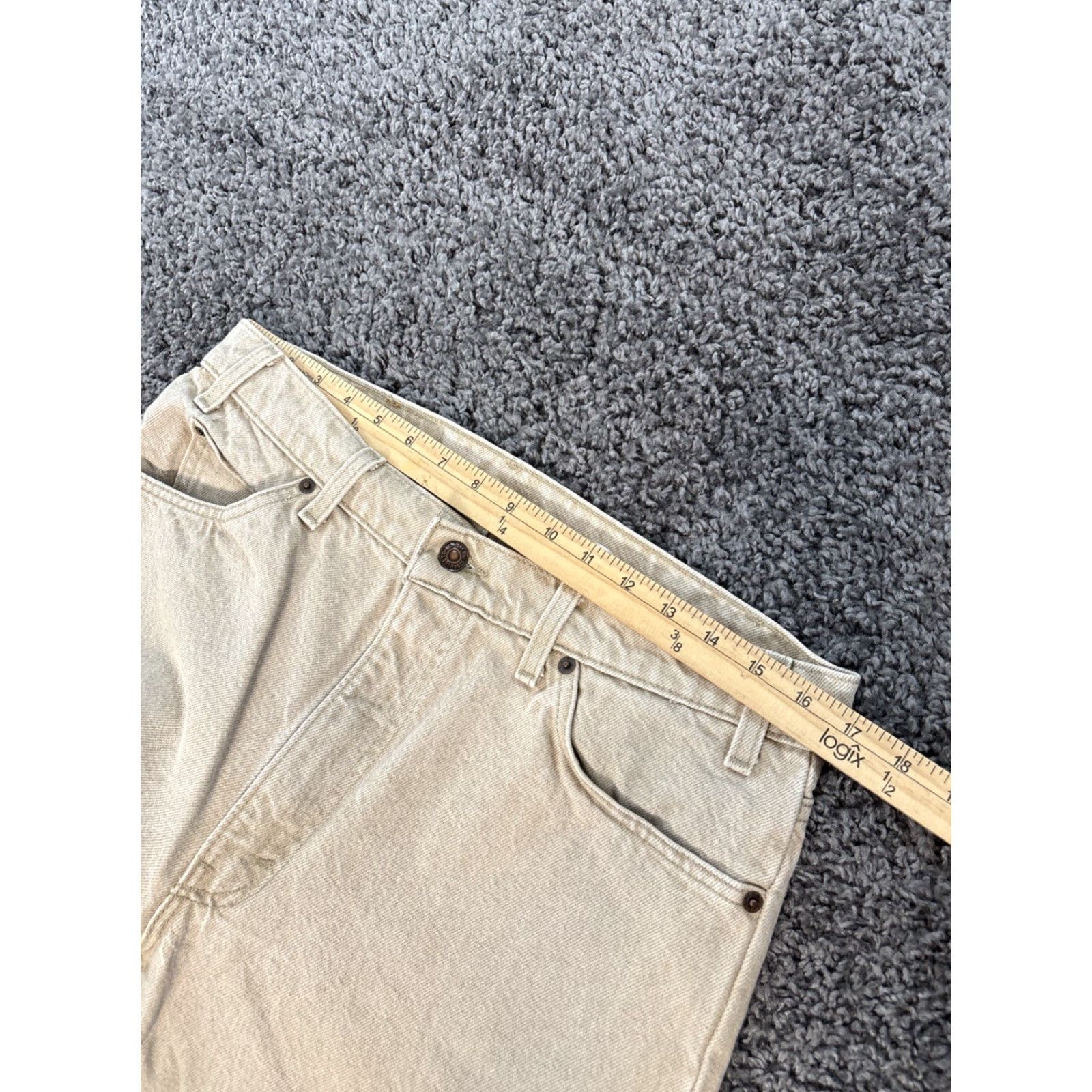 Levi's VINTAGE Levi's 550 Jeans Men 34X30 Tan Relaxed Tapered Orange Tab 90s USA Size US 34 / EU 50 - 4 Thumbnail