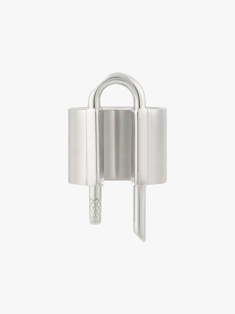 Givenchy o1n1vont0326 Size:60/U Lock Ring in Silver Size ONE SIZE - 1 Thumbnail