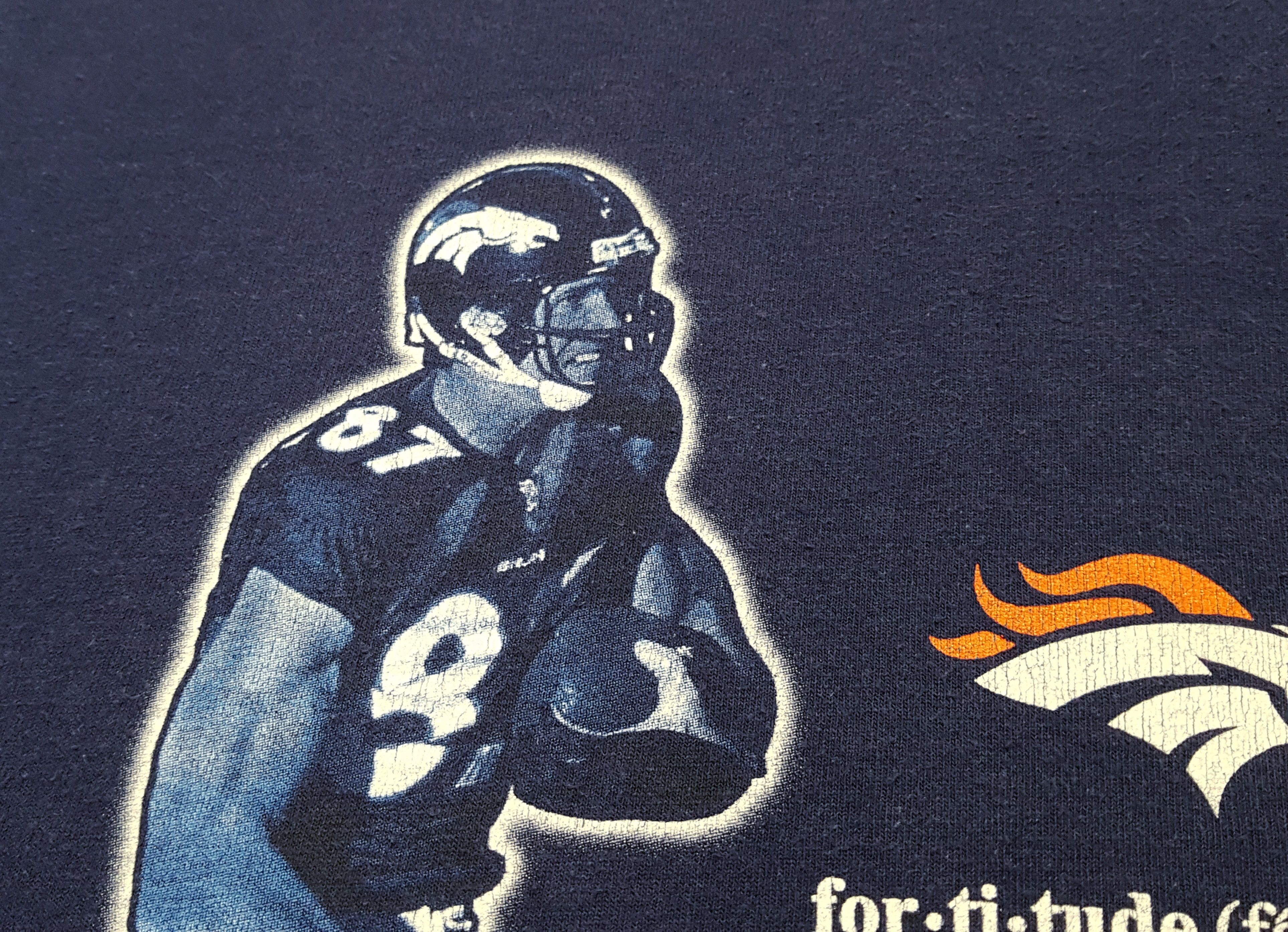 NFL NFL Vintage Ed McCaffrey Denver Broncos Fortitude T Shirt XL Size US XL / EU 56 / 4 - 6 Thumbnail