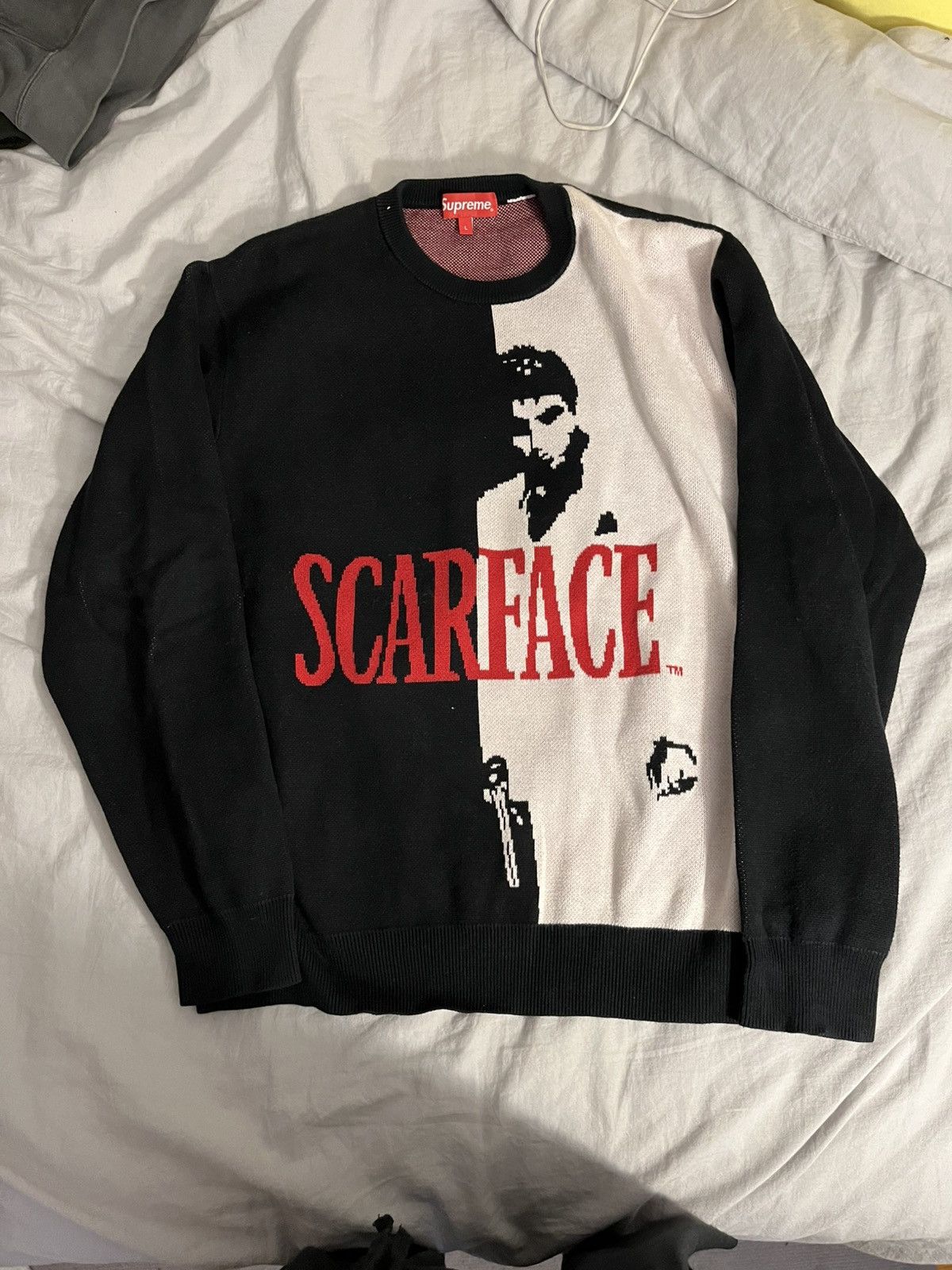Supreme Supreme scarface knit sweater Size US L / EU 52-54 / 3 - 1 Thumbnail
