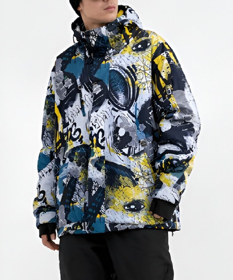 Billabong Billabong Multi Printed Snowboard Ski Jacket Size US M / EU 48-50 / 2 - 2 Thumbnail