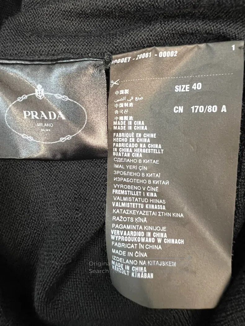 Prada Prada Black knitted woollen cardigan coat Size XS / US 0-2 / IT 36-38 - 4 Thumbnail