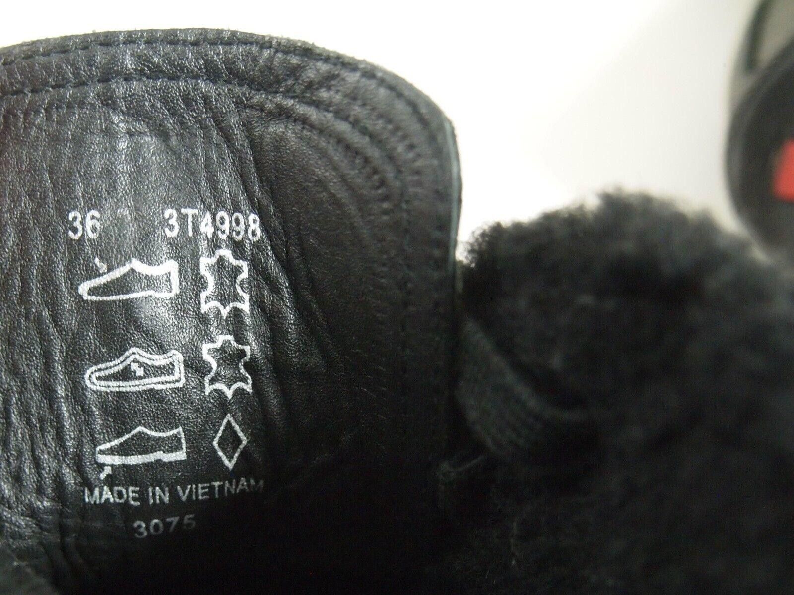 Prada Prada High Top Sneakers Black Leather Fur Trim EU 36 US 6 Size US 6 / IT 36 - 8 Thumbnail