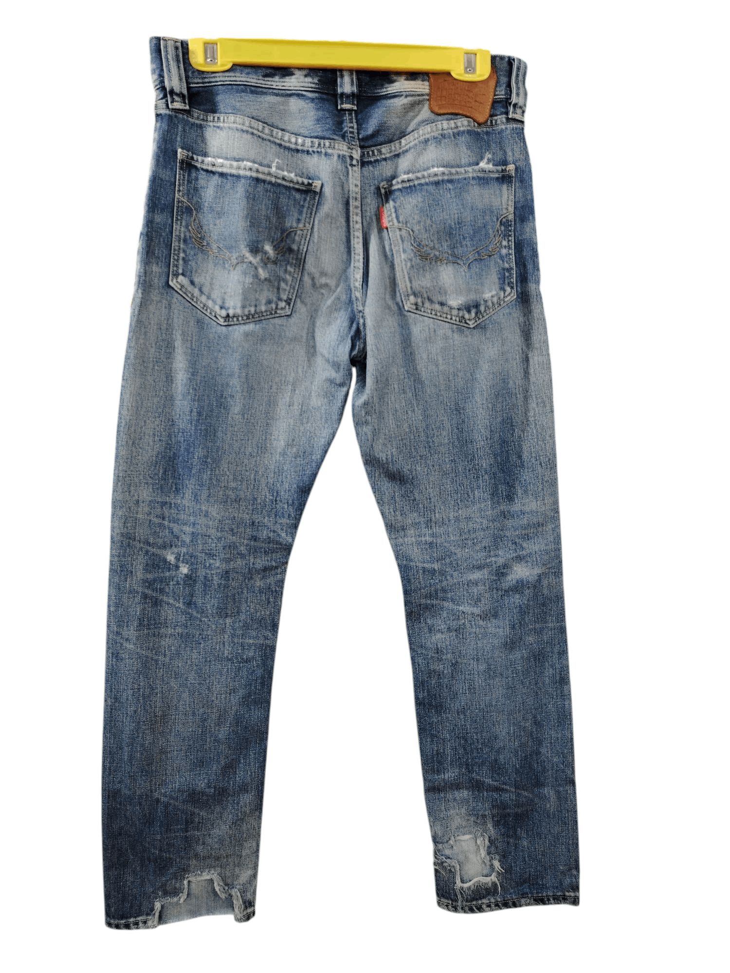 20471120 × Beauty Beast × Japanese Brand Rodeo crown 10 annivers. distressed patchwork selvedge denim Size US 31 - 5 Thumbnail