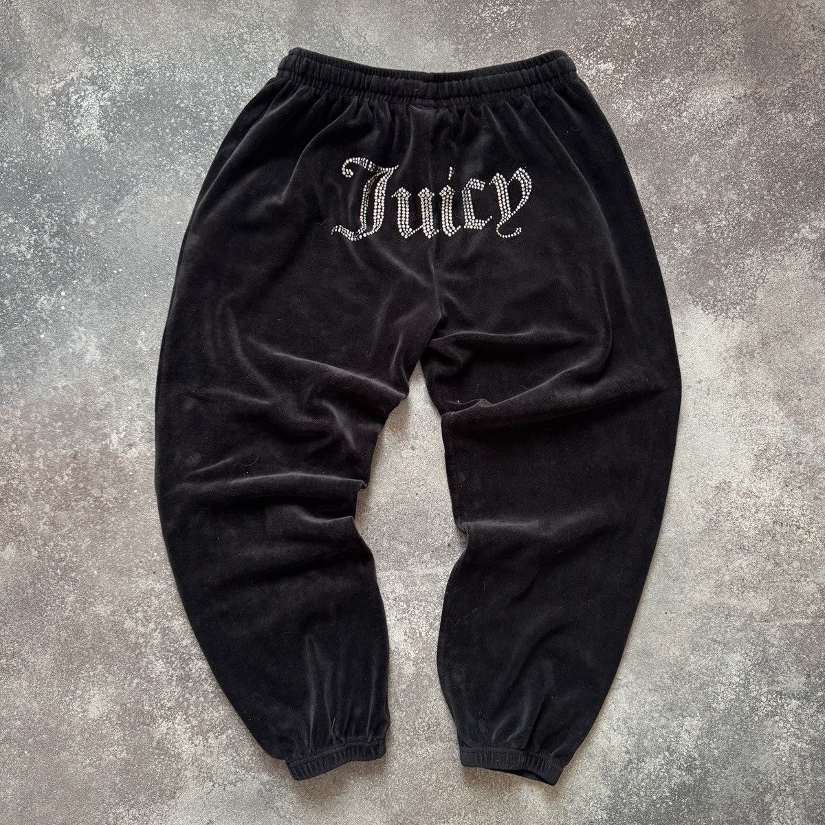 Juicy Couture Juicy Couture Y2K Sexy Glam Rhinestones Velour Track Pants Size 28" / US 6 / IT 42 - 1 Thumbnail