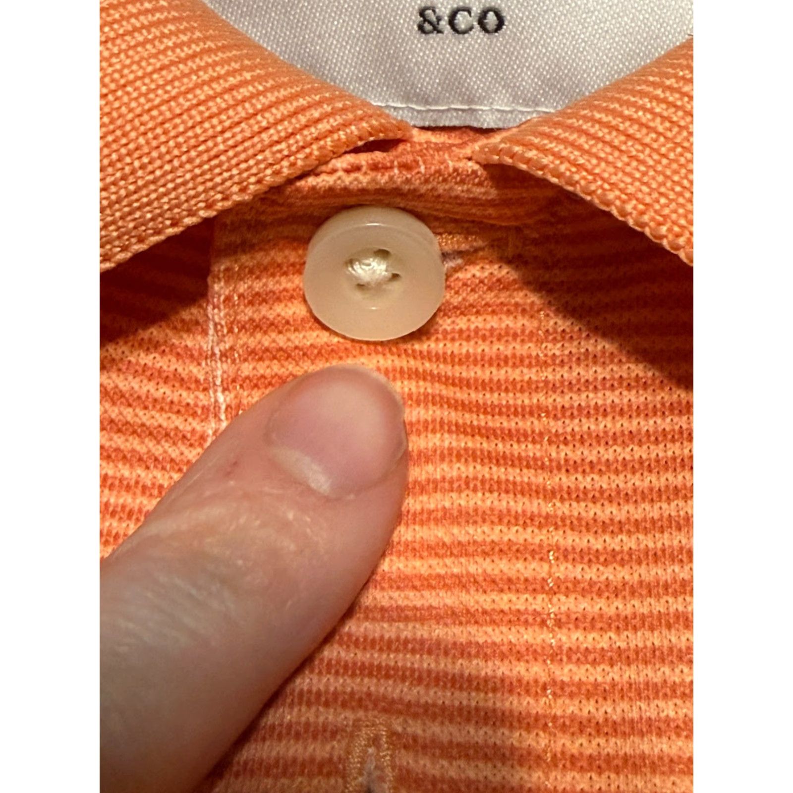 Vintage Goodfellow & Co Polo Men XL Orange Short Sleeve Stretch Casual Shirt Size US XL / EU 56 / 4 - 6 Thumbnail