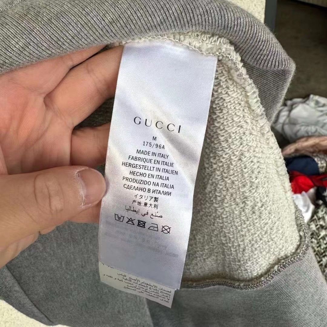 Gucci Gucci Gray sleeve logo hoodie 2501-Nextarrow Size US M / EU 48-50 / 2 - 4 Thumbnail