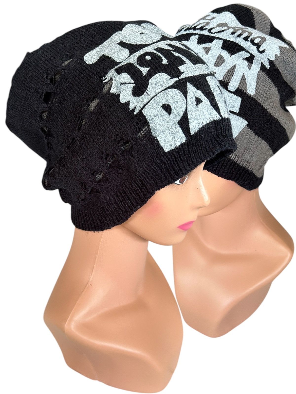 Japanese Brand × Kapital × Vintage Distressed Japanese Punk Style Reversible Beanie Hats Size ONE SIZE - 1 Thumbnail
