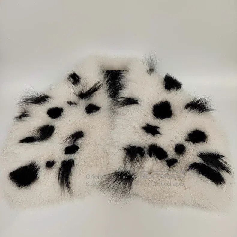 Fendi Fendi Black and white fur shawl Size ONE SIZE - 2 Thumbnail