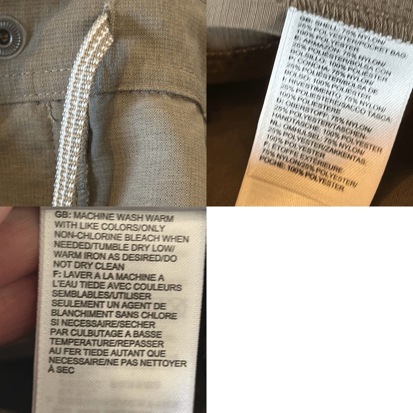 The North Face VINTAGE The North Face Womens Never Stop Cargo Shorts Sz 12 Military Utility Tan Womens 12 Tan Cargo Shorts Size 34" / US 12 / IT 48 - 8 Thumbnail