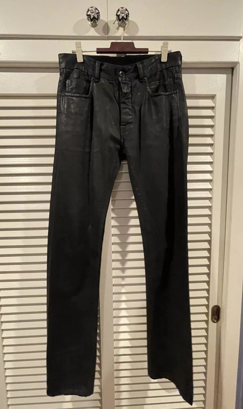Rick Owens drkshdw Detroit waxed denim jeans size 29
