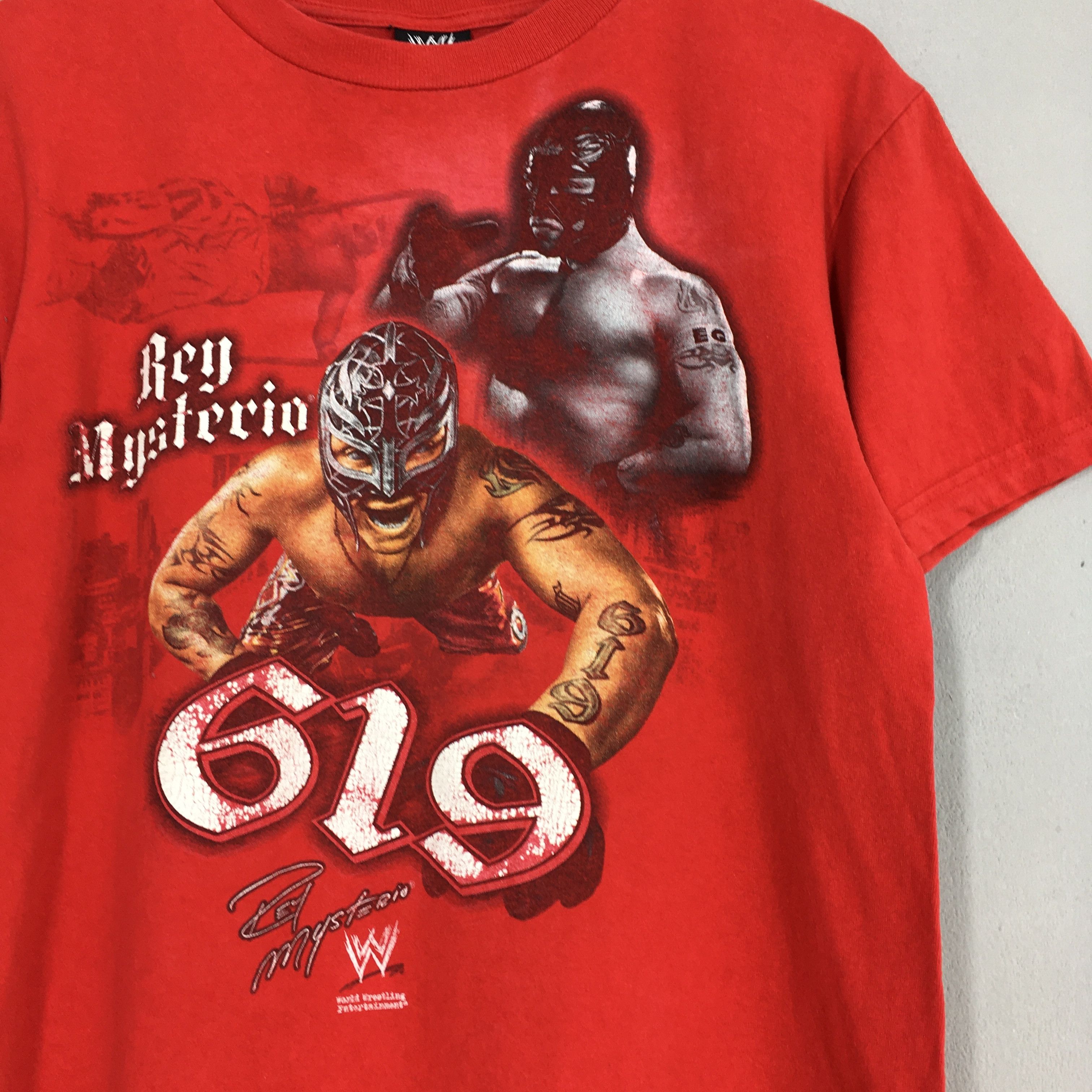 Vintage × WWE × WWF Vintage 90's WWE Rey Mysterio Wrestling 619 T Shirt Medium Size US M / EU 48-50 / 2 - 2 Thumbnail