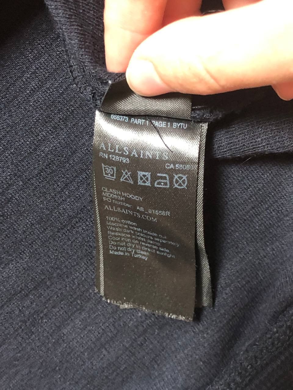 Allsaints Allsaints Zip Hoodie Size US L / EU 52-54 / 3 - 4 Thumbnail