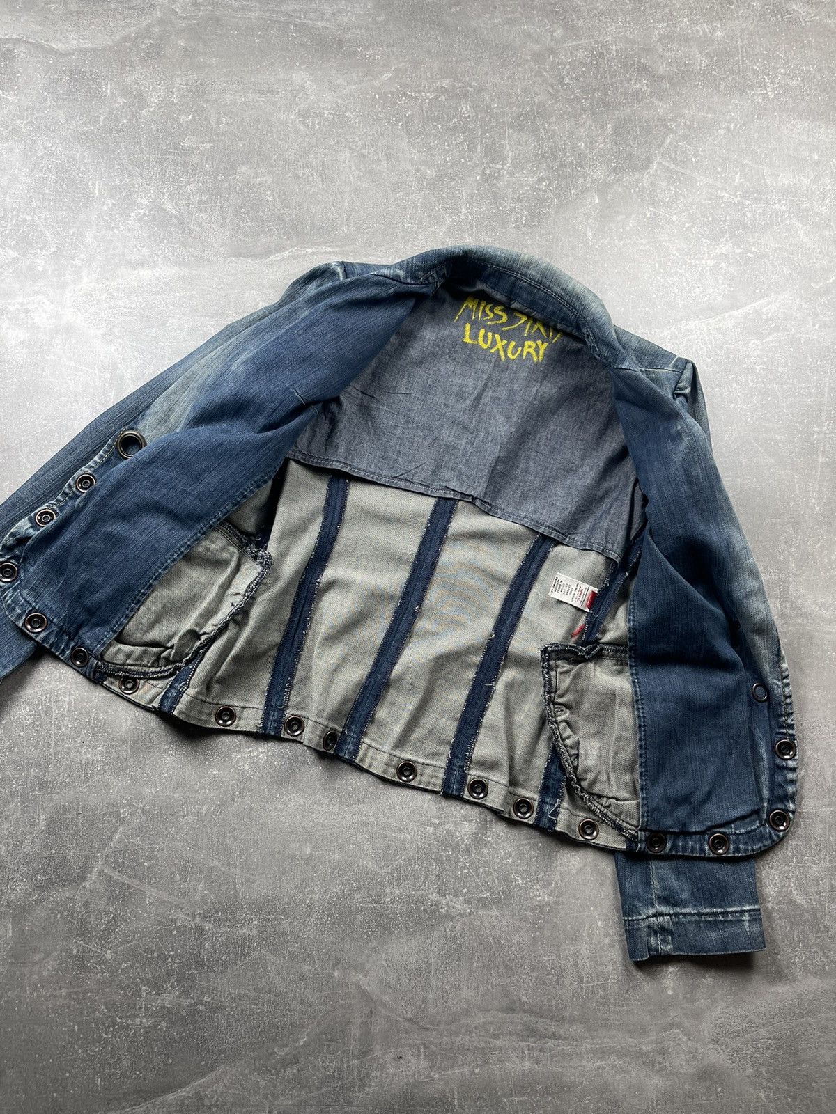Miss Sixty Y2k Miss Sixty Luxury Vintage Denim Blazer Jacket Size M / US 6-8 / IT 42-44 - 9 Thumbnail