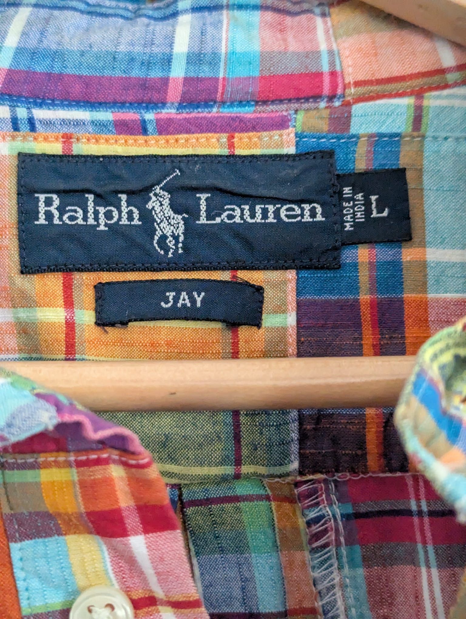 Polo Ralph Lauren Vintage patch work, made in India -Large Size US L / EU 52-54 / 3 - 4 Thumbnail