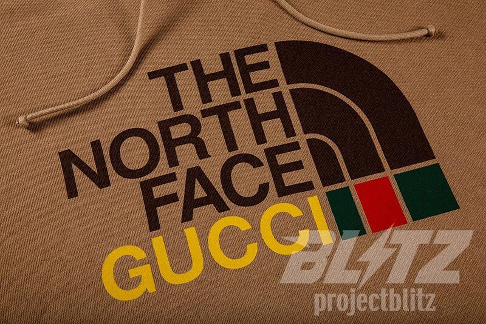 Gucci GUCCI X THE NORTH FACE COTTON HOODED SWEATSHIRT BROWN TNF Size US XL / EU 56 / 4 - 3 Thumbnail