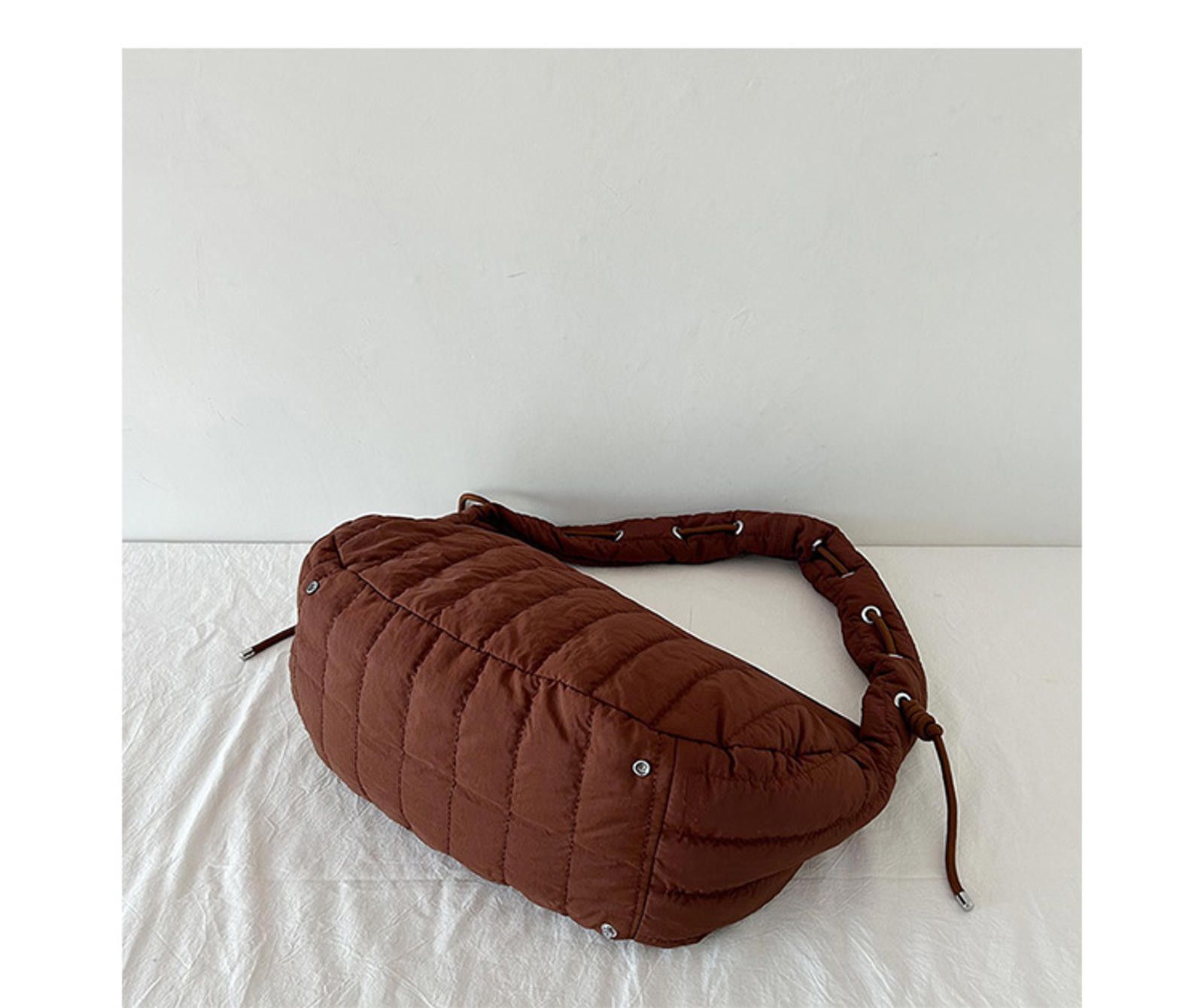 Other Stylish Quilted Sling Bag - Brown Size ONE SIZE - 7 Thumbnail