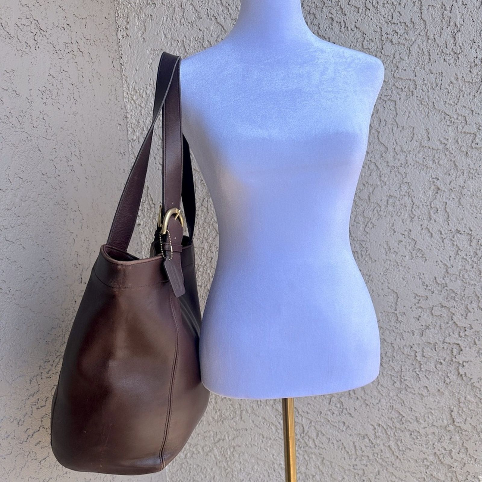 Coach COACH Vintage Duffle Soho XL Vermillion Brown Leather Purse Size ONE SIZE - 4 Thumbnail
