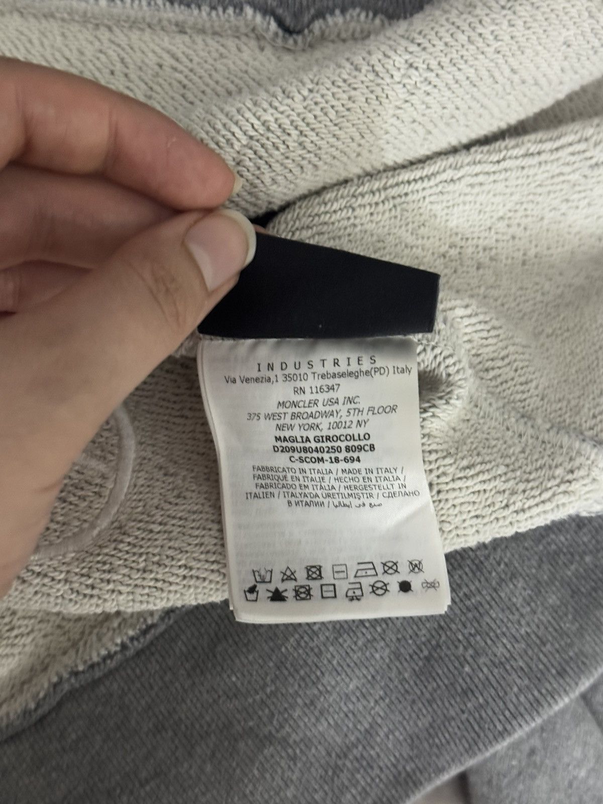 Moncler Moncler x Fragment Hiroshi Fujiwara Sweater – Grey – Rare Size US S / EU 44-46 / 1 - 10 Thumbnail
