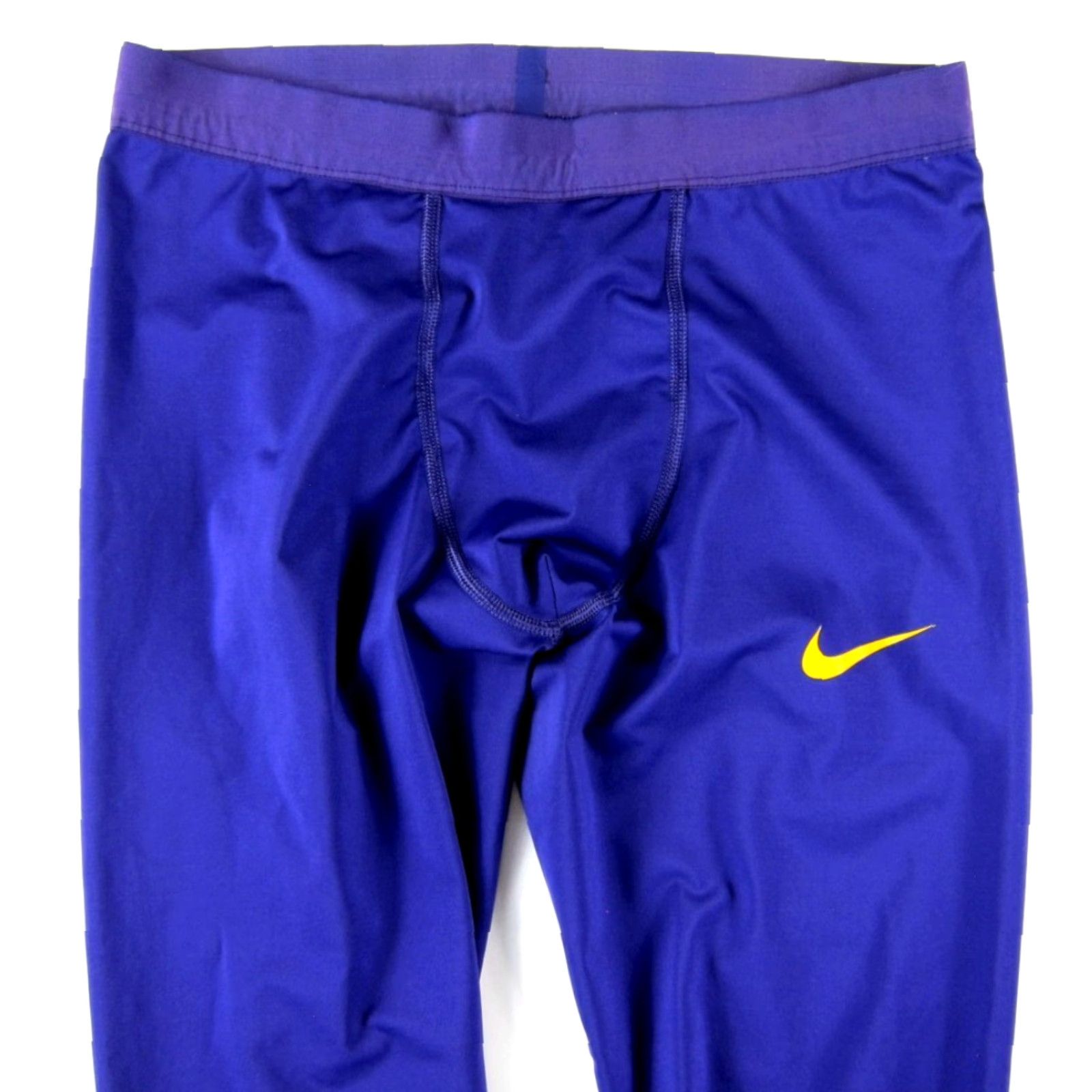 Nike VINTAGE Nike Dri-Fit Purple Stretch Zip Ankle Run Yoga Workout Legging Women LT Size 36" / US 14 / IT 50 - 4 Thumbnail