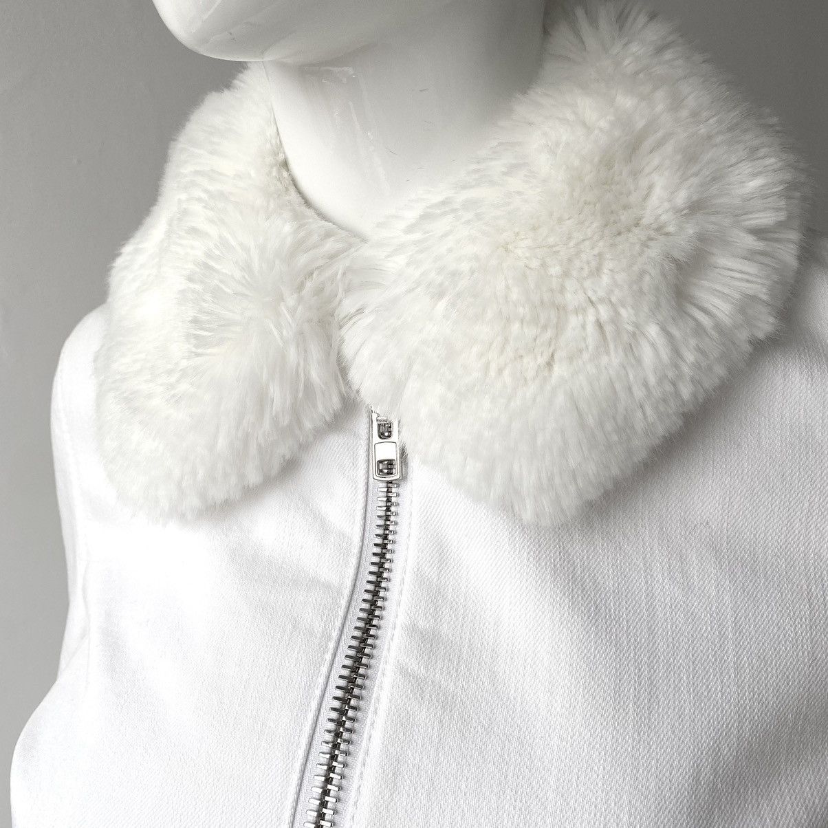 Givenchy Archive Givenchy White jacket with faux fur collar Size XS / US 0-2 / IT 36-38 - 11 Thumbnail