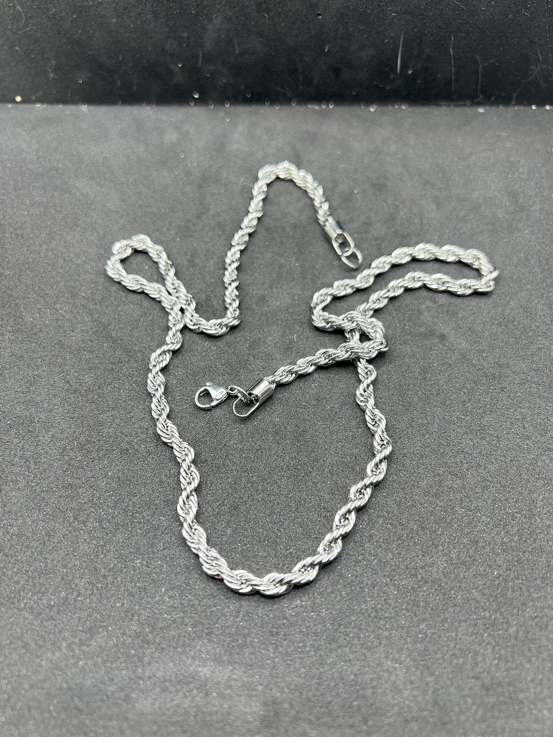 Jewelry Rope Silver Chain Necklace Size ONE SIZE - 4 Thumbnail