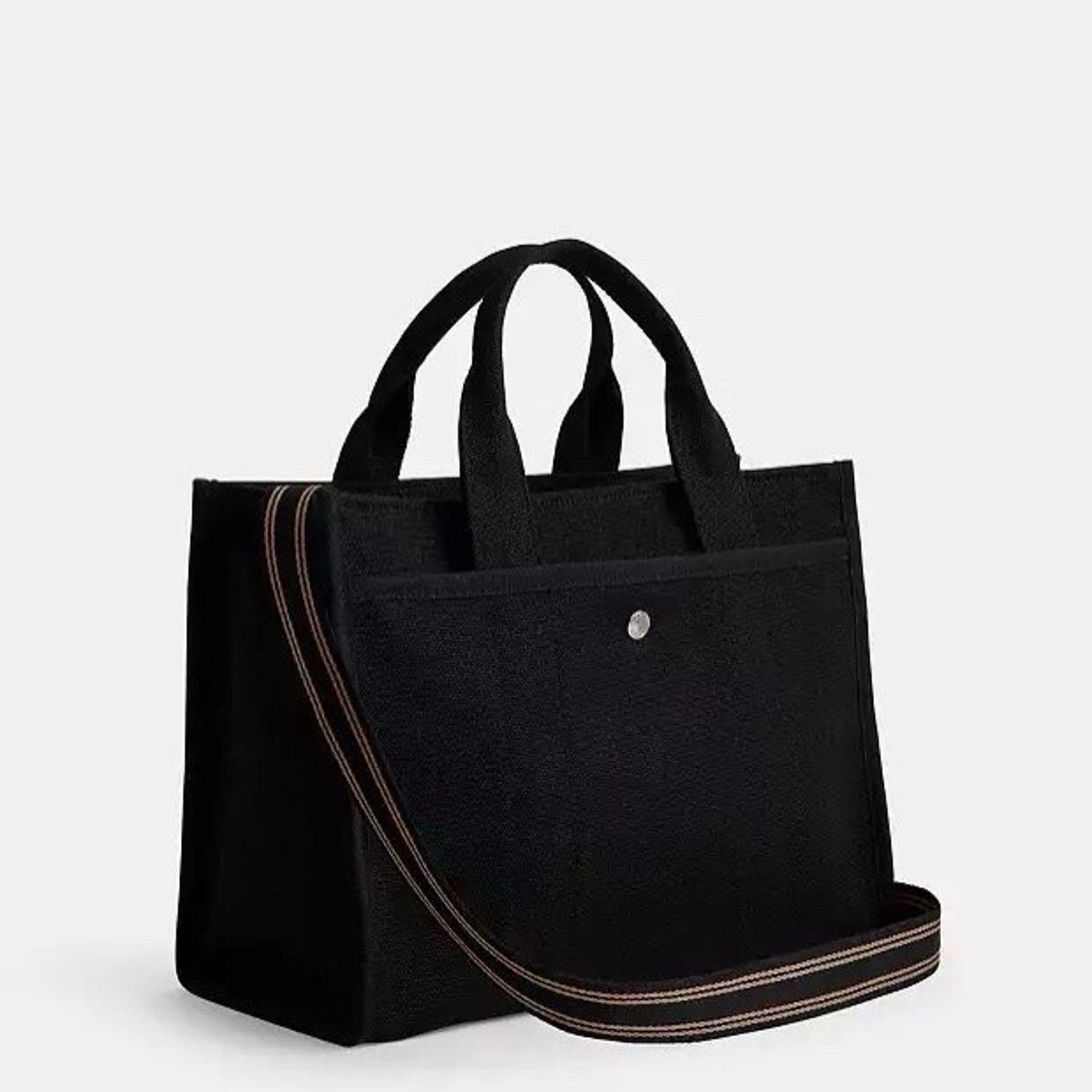 Coach NWT Coach CP158 Tote Bag Cargo Canvas Leather Black Zipper Size ONE SIZE - 10 Thumbnail