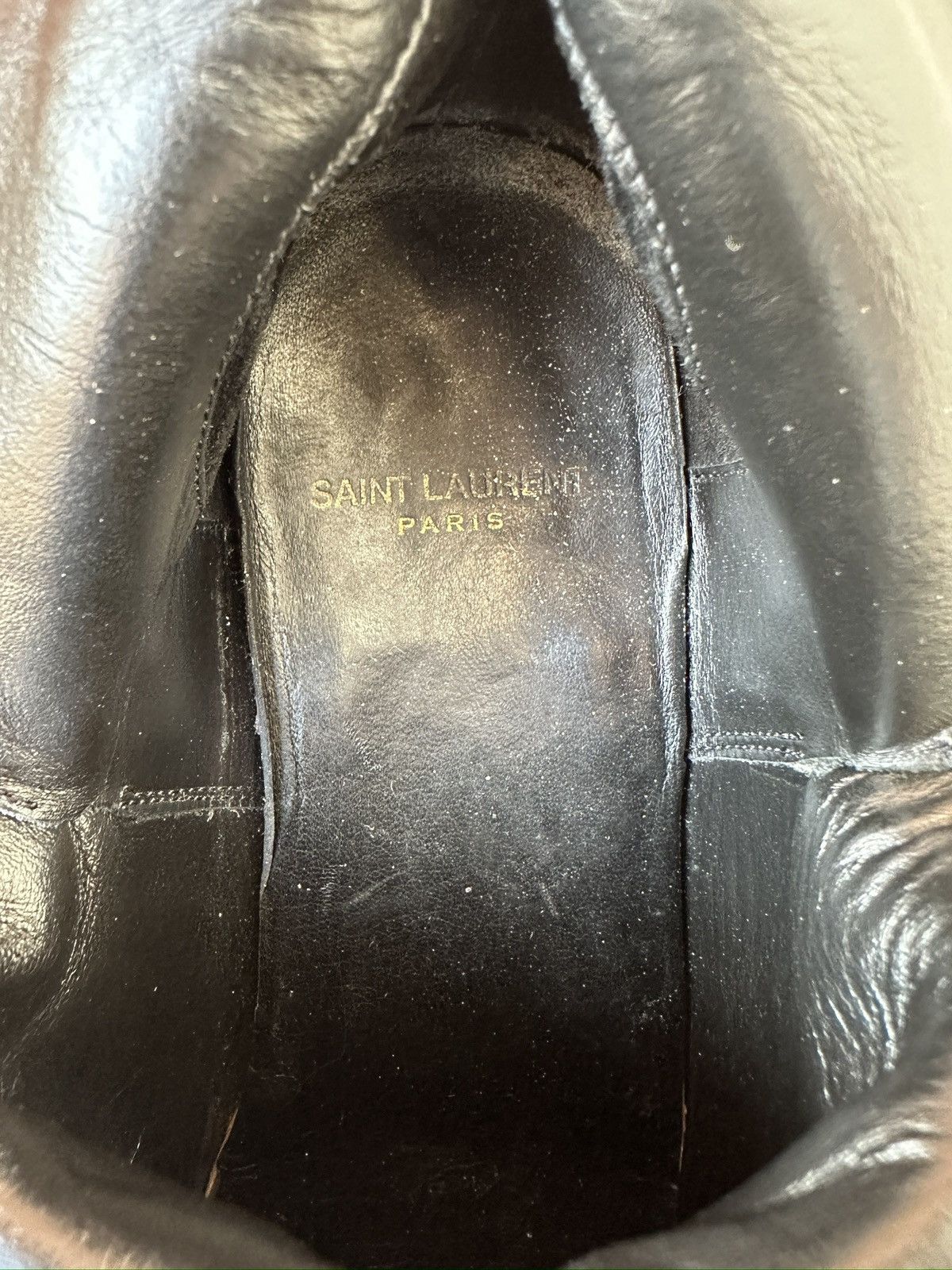 Saint Laurent Paris × Yves Saint Laurent Saint Laurent Leather Cowboy Boots Size US 7.5 / IT 37.5 - 15 Thumbnail